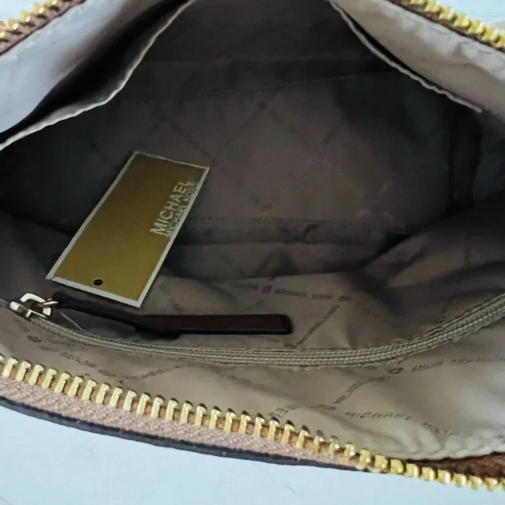 MICHAEL KORS STUDIO Natural Luggage Leather Medium Messenger Crossbody Bag